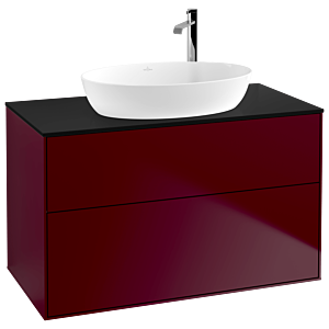 Villeroy and Boch Finion Villeroy and Boch Finion G88200HB 100x60.3cm, Emotion, cover plate black matt, Peony Matt