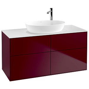 Villeroy und Boch Finion Waschtischunterschrank G91100HB 120x60,3cm, Emotion, Abdeckplatte white matt, Peony Matt