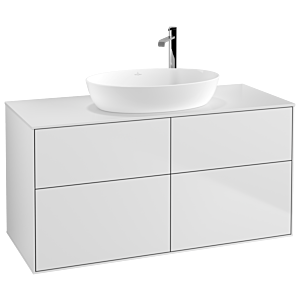 Villeroy und Boch Finion Waschtischunterschrank G91100MT 120x60,3cm, Emotion, Abdeckplatte white matt, White matt lacquer