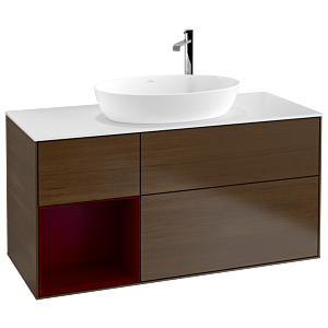 Villeroy and Boch Finion Villeroy and Boch Finion G941HBGN 120cm, cover plate white matt, Emotion, shelves Peony matt lacquer, Peony veneer