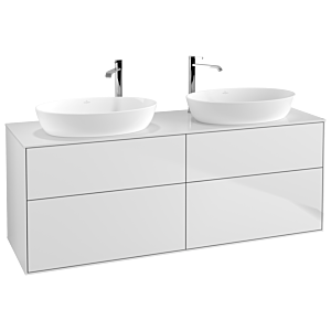 Villeroy und Boch Finion Waschtischunterschrank G96100MT 160x60,3cm, Emotion, Abdeckplatte white matt, White matt lacquer