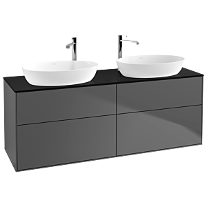 Villeroy et Boch Finion Villeroy et Boch G96200GK 160x60,3cm, Emotion, plaque de finition noir mat, anthracite mat
