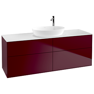 Villeroy und Boch Finion Waschtischunterschrank G97100HB 160x60,3cm, Emotion, Abdeckplatte white matt, Peony Matt