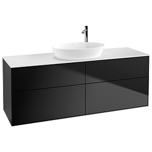 Villeroy et Boch Finion Villeroy et Boch G97100PD 160x60.3cm, Emotion, plaque de finition blanc mat, laqué noir mat