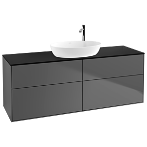 Villeroy und Boch Finion Waschtischunterschrank G97200GK 160x60,3cm, Emotion, Abdeckplatte black matt, Anthracite matt