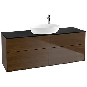 Villeroy et Boch Finion Villeroy et Boch G97200GN 160x60.3cm, Emotion, plaque de finition noir mat, placage noyer