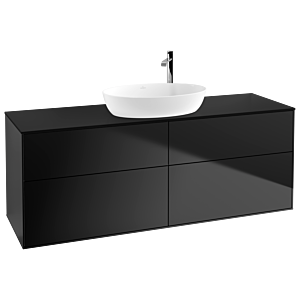 Villeroy et Boch Finion Villeroy et Boch G97200PD 160x60,3cm, Emotion, plaque de finition noir mat, laqué noir mat
