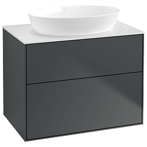 Villeroy et Boch Finion Villeroy et Boch G99100HG 80x60.3cm, Emotion, plaque de recouvrement blanc mat, Midnight Blue Matt Lacquer