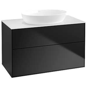 Villeroy and Boch Finion Villeroy and Boch Finion GA0100PD 100x60.3cm, Emotion, cover plate white matt, black matt lacquer