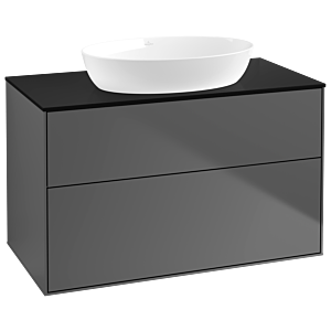 Villeroy and Boch Finion Villeroy and Boch Finion GA0200GK 100x60.3cm, Emotion, cover plate black matt, anthracite matt