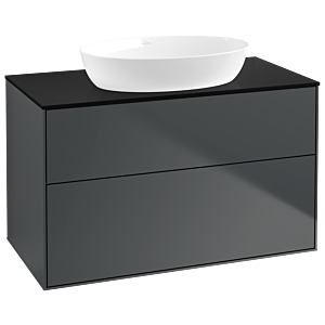 Villeroy and Boch Finion Villeroy and Boch Finion GA0200HG 100x60.3cm, Emotion, cover plate black matt, Midnight Blue Matt Lacquer