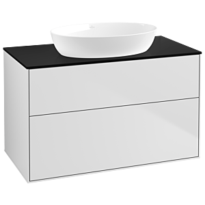 Villeroy and Boch Finion Villeroy and Boch Finion GA0200MT 100x60.3cm, Emotion, cover plate black matt, white matt lacquer