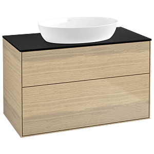 Villeroy and Boch Finion Villeroy and Boch Finion GA0200PC 100x60.3cm, Emotion, cover plate black matt, Oak Veneer