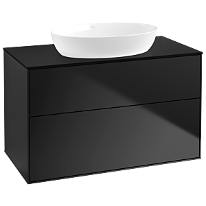 Villeroy and Boch Finion Villeroy and Boch Finion GA0200PD 100x60.3cm, Emotion, cover plate black matt, black matt lacquer