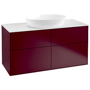 Villeroy und Boch Finion Waschtischunterschrank GA3100HB 120x60,3cm, Emotion, Abdeckplatte white matt, Peony Matt