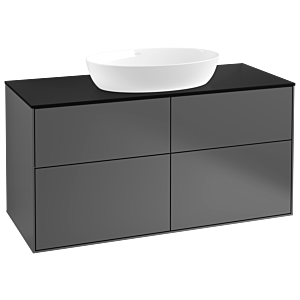 Villeroy and Boch Finion Villeroy and Boch Finion GA3200GK 120x60.3cm, Emotion, cover plate black matt, anthracite matt