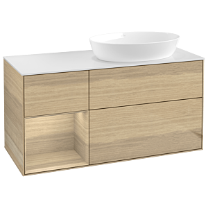 Villeroy and Boch Finion Villeroy and Boch Finion GA41PCPC 120cm, cover plate white matt, Emotion, shelves Oak Veneer , Oak Veneer