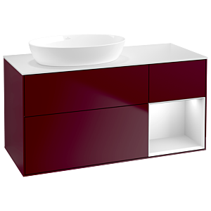 Villeroy and Boch Finion Villeroy and Boch Finion GA51MTHB 120cm, cover plate white matt, Emotion, shelves white matt lacquer, Peony Matt