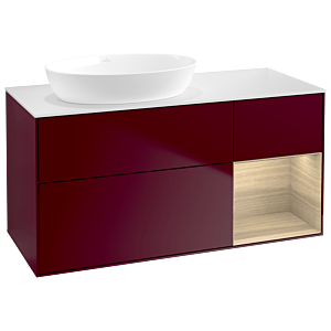 Villeroy and Boch Finion Villeroy and Boch Finion GA51PCHB 120cm, cover plate white matt, Emotion, shelves Oak Veneer , Peony Matt