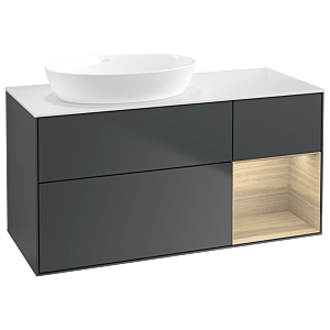 Villeroy and Boch Finion Villeroy and Boch Finion GA51PCHG 120cm, cover plate white matt, Emotion, shelves Oak Veneer , Midnight Blue Matt Lacquer