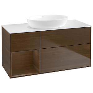 Villeroy and Boch Finion Villeroy and Boch Finion GA61GNGN 120cm, cover plate white matt, Emotion, shelves Walnut Veneer , Walnut Veneer veneer