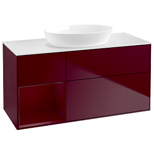 Villeroy and Boch Finion Villeroy and Boch Finion GA61HBHB 120cm, cover plate white matt, Emotion, shelves Peony matt lacquer, Peony Matt
