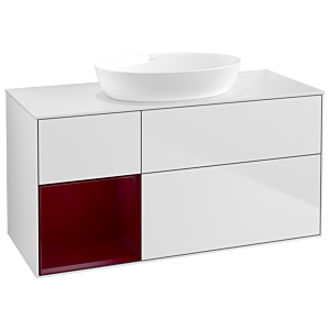 Villeroy and Boch Finion Villeroy and Boch Finion GA61HBMT 120cm, cover plate white matt, Emotion, shelves Peony matt lacquer, white matt lacquer