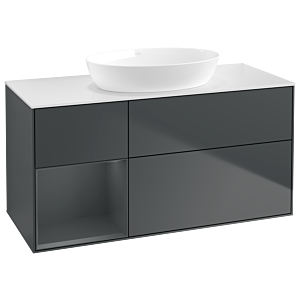 Villeroy and Boch Finion Villeroy and Boch Finion GA61HGHG 120cm, cover plate white matt, Emotion, shelves Midnight matt lacquer, Midnight Blue Matt Lacquer