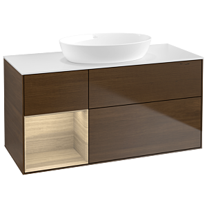 Villeroy and Boch Finion Villeroy and Boch Finion GA61PCGN 120cm, cover plate white matt, Emotion, shelves Oak Veneer , Oak Veneer veneer