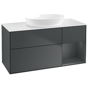 Villeroy and Boch Finion Villeroy and Boch Finion GA71HGHG 120cm, cover plate white matt, Emotion, shelves Midnight matt lacquer, Midnight Blue Matt Lacquer