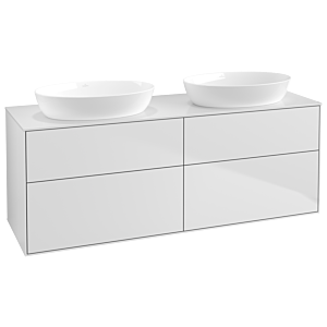 Villeroy und Boch Finion Waschtischunterschrank GA8100MT 160x60,3cm, Emotion, Abdeckplatte white matt, White matt lacquer