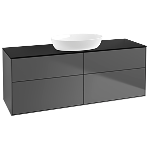 Villeroy et Boch Finion Villeroy et Boch GA9200GK 160x60.3cm, Emotion, plaque de recouvrement noir mat, anthracite mat