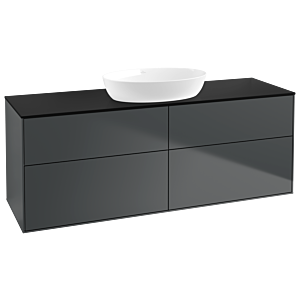 Villeroy und Boch Finion Waschtischunterschrank GA9200HG 160x60,3cm, Emotion, Abdeckplatte black matt, Midnight Blue Matt Lacquer