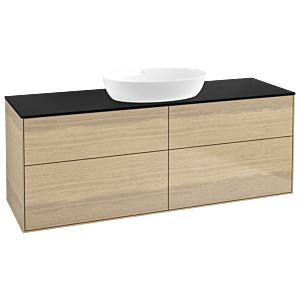 Villeroy and Boch Finion Villeroy and Boch Finion GA9200PC 160x60.3cm, Emotion, cover plate black matt, Oak Veneer