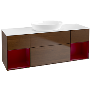 Villeroy and Boch Finion Villeroy and Boch Finion GD01HBGN 120cm, cover plate white matt, Emotion, shelves Peony matt lacquer, Peony veneer