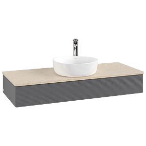 Villeroy & Boch Antao Waschtischunterschrank 1200x190x500mm K10153GK mit Struktur FK/AP: GK/3