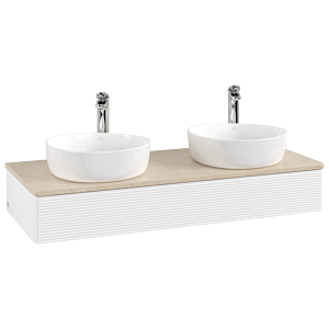 Meuble sous-vasque Villeroy &amp; Boch Antao 1200x190x500mm K13153MT avec structure FK/AP: MT/3
