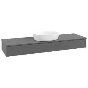 Villeroy &amp; Boch Antao vanity unit 1600x190x500mm K14110GK with structure FK/AP: GK/0