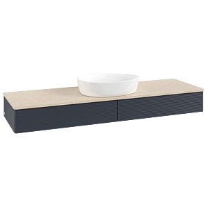Villeroy &amp; Boch Antao vanity unit 1600x190x500mm K14113HG with structure FK/AP: HG/3