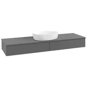Villeroy &amp; Boch Antao vanity unit 1600x190x500mm K14150GK with structure FK/AP: GK/0