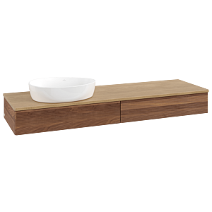 Villeroy & Boch Antao Waschtischunterschrank 1600x190x500mm K15111HM mit Struktur FK/AP: HM/1