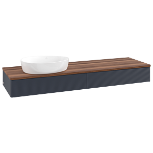 Villeroy & Boch Antao Waschtischunterschrank 1600x190x500mm K15112HG mit Struktur FK/AP: HG/2