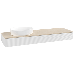 Villeroy & Boch Antao Waschtischunterschrank 1600x190x500mm K15113GF mit Struktur FK/AP: GF/3