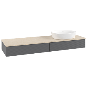 Meuble sous-vasque Villeroy &amp; Boch Antao 1600x190x500mm K16113GK avec structure FK/AP: GK/3