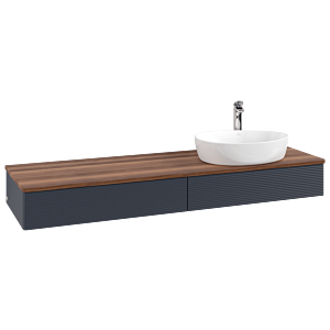 Villeroy & Boch Antao Waschtischunterschrank 1600x190x500mm K16152HG mit Struktur FK/AP: HG/2