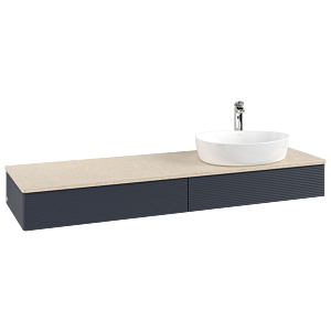 Villeroy & Boch Antao Waschtischunterschrank 1600x190x500mm K16153HG mit Struktur FK/AP: HG/3