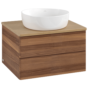 Villeroy und Boch Antao Waschtisch-Unterschrank K18011HM 60x36x50cm, Waschbeckenplattenfarbe honey oak, warm walnut