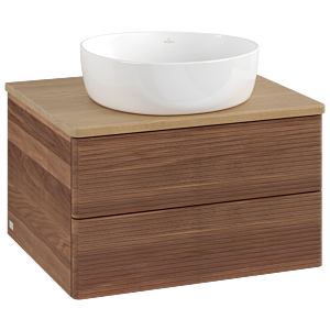 Villeroy und Boch Antao Waschtisch-Unterschrank K18111HM 60x36x50cm, Waschbeckenplattenfarbe honey oak, warm walnut