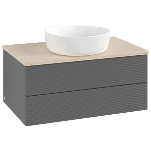 Villeroy & Boch Antao Waschtischunterschrank 800x360x500mm K19113GK mit Struktur FK/AP: GK/3