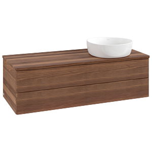 Villeroy &amp; Boch Antao vanity unit K23112HM 120x36x50cm, washbasin top color warm walnut, warm walnut